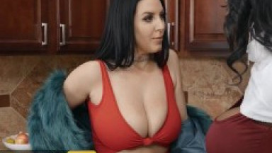 Brazzers - Seductive Angela White Goes To A Christmas Party & Fucks Two Men At The Same Time