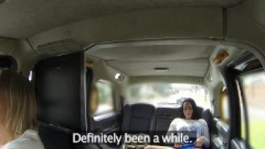 These horny lesbians love licking each others WET PUSSY - Female Fake Taxi