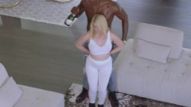 BLACKED 18 years old blonde with massive ass is black cock ONLY