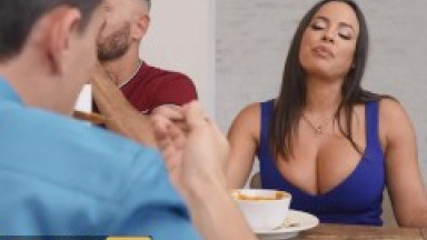 BRAZZERS - Jordi ENP Eats His Stepmom Luna Star's Homemade Soup For Lunch And Her Pussy For Dessert