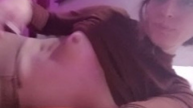 Trans girl chilled nighr playing with herself til orgasm in pantyhose