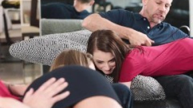 April Brooks and Serenity Haze Have Been Naughty And Need Father's Tough Hand