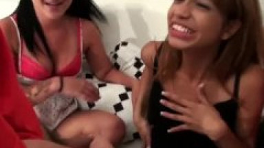 Petite Latina Teen Veronica Rodriguez Friends Watch While She Gets Pounded