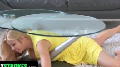 Busty Step Mom Alexis Fawx Stuck Under The Table Gets Fucked By Horny Step Son - FamilyStrokes