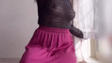 妻が窓際でオナニーしてた(人妻/素人/巨乳/Gカップ/デカ尻/日本人/バイブ/下着/パンツ/ノーブラ/露出/美女/超絶/かわいい/個人撮影/エロ/Japanese/asian