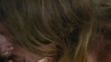 Fingering Grandma and Getting a Blowjob on Her Couch