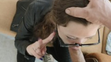 cute girl in a leather jacket craves and gets a lot of anal sex to get cum on her face